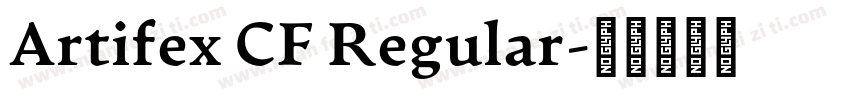 Artifex CF Regular字体转换